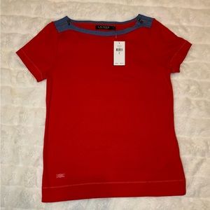 Lauren by Ralph Lauren Red Tee